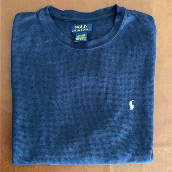 Polo Ralph Lauren Long Sleeve Waffle Shirt - Picture 2 of 4